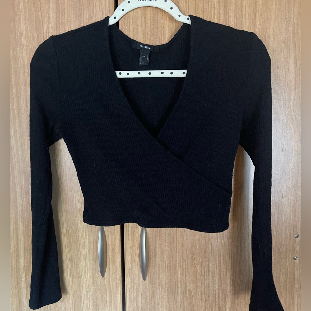 Black cross long sleeve